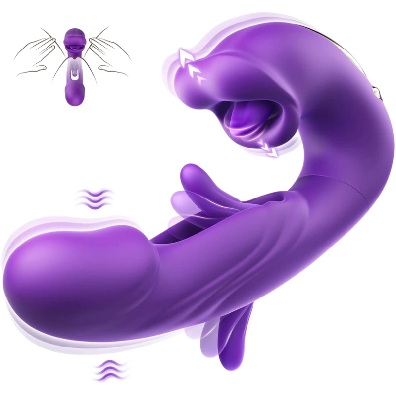 🎀Unleash 2026’s Ultimate Pleasure ✨ G-Spot Vibrator Female Sex Toy ，7 slapping vibration modes and 5 licking modes